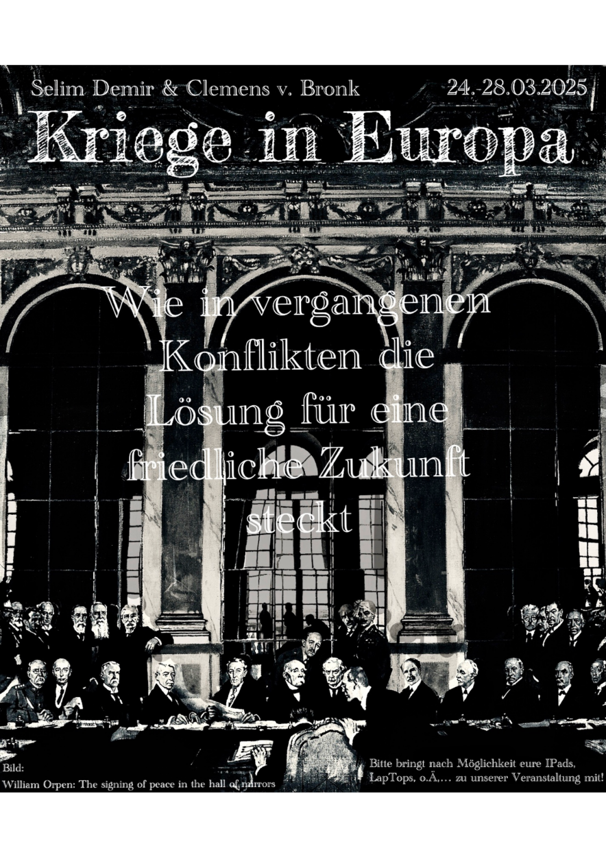 Kriege in Europa – Wie in vergangenen Konflikten die Lösung für eine friedliche Zukunft steckt